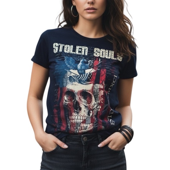 UMM Underground Music Movement Black Graphic Stolen Soles T-shirt Extra Small - Picture 1 of 10
